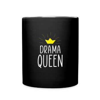 Drama Queen | Gift for the queen - Full Colour Mug - black - Front