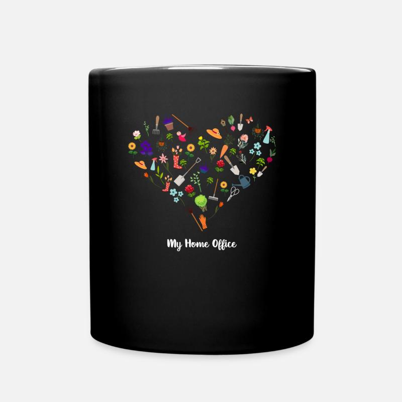 Ich liebe meinen Garten - Tasse einfarbig - Schwarz