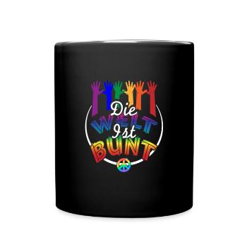 LGBTQIA Gleichberechtigung Geschlechter - Tasse einfarbig - Schwarz - Vorne