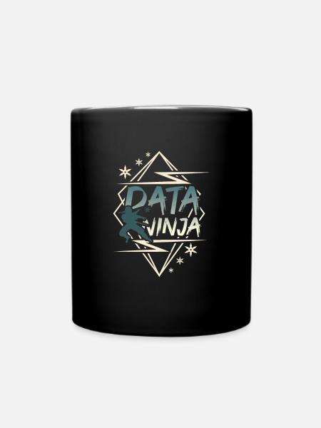 Data Scientist Data Enginieer - Tasse einfarbig - Schwarz