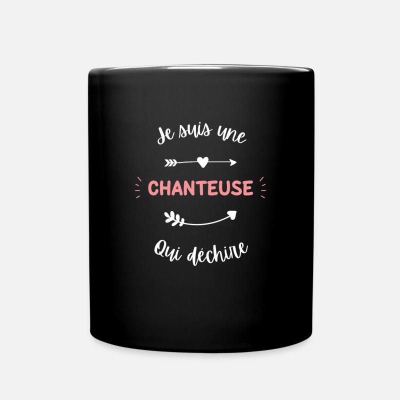 Je suis une Chanteuse qui déchire - Mug uni - noir