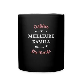 Certifiée meilleure kamila du monde - Mug uni - noir - Devant