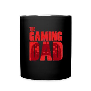 The Playing Papa Gamer Father's Day Father Gift - Full Colour Mug - black - Front