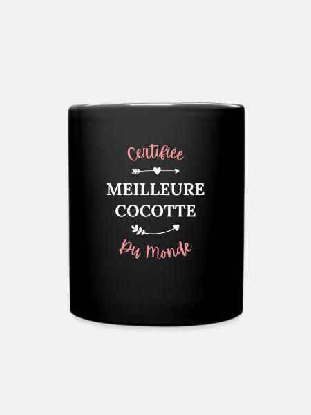 Certifiée meilleure cocotte du monde - Mug uni - noir