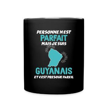 Le Guyanais Parfait Citation Drôle Guyane - Mug uni - noir - Devant