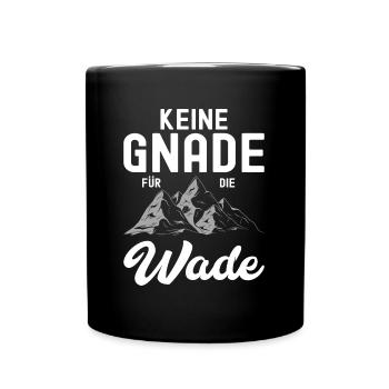 Wandern Geschenkidee Wanderer Berge Trekking - Tasse einfarbig - Schwarz - Vorne