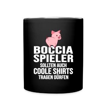 boccia patanque boulespieler boccia-schweinchen - Tasse einfarbig - Schwarz - Vorne