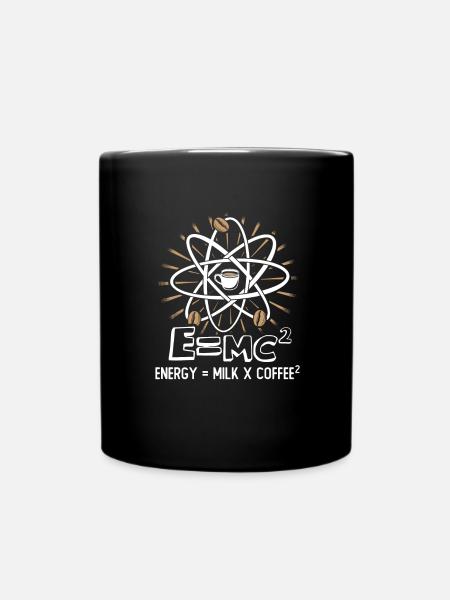 Energy = Milk x Coffee 2 Funny Physicist Coffee S - Tasse einfarbig - Schwarz
