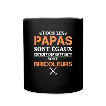 Cadeau Homme Bricoleur Meilleur papa Bricolage - Mug uni - noir - Devant