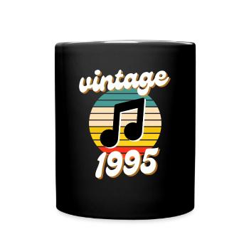 né millésime année 1995 idée cadeau années 90 - Mug uni - noir - Devant
