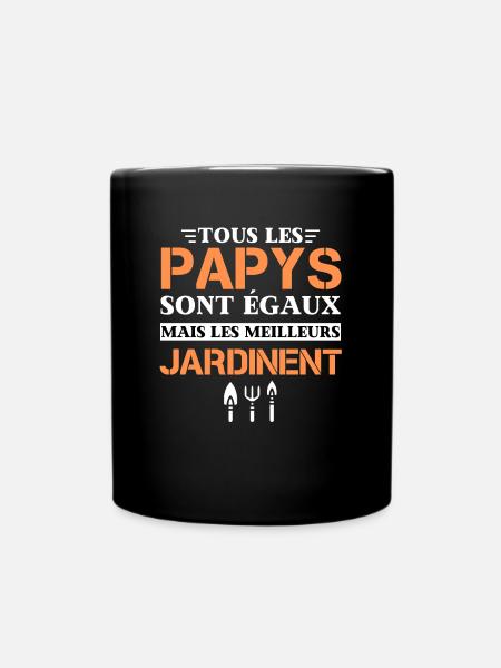 t-shirt humour jardin papy jardine cadeau noel - Mug uni - noir