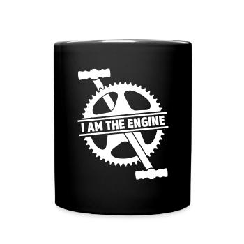 Mountain Bike Mtb Downhill Bike Cyclist Biker - Full Colour Mug - black - Front