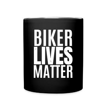 biker lives matter - Mug uni - noir - Devant
