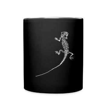 Dinosaurier, Fossilien, Paläontologe, - Tasse einfarbig - Schwarz - Vorne