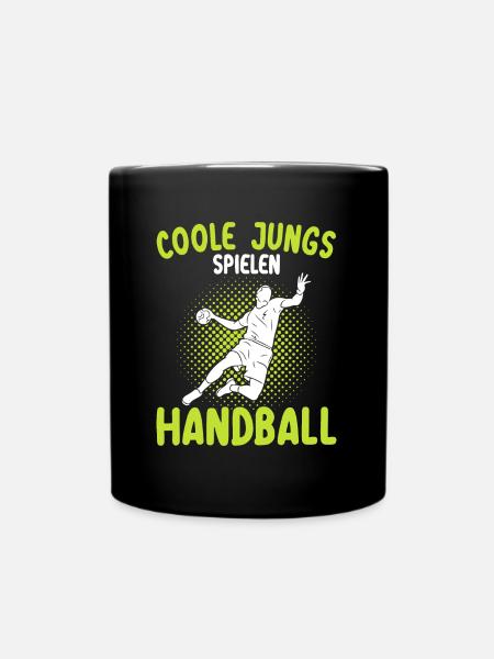 Handball Geschenk für Handballer Handballspieler - Tasse einfarbig - Schwarz