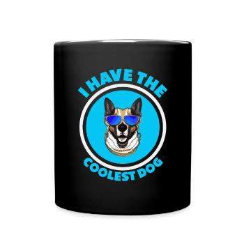 J’ai le chien le plus cool - l’amoureux des chiens disant - Mug uni - noir - Devant