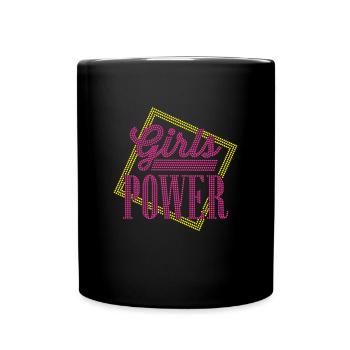 Le pouvoir des filles - Mug uni - noir - Devant
