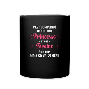 Princesse Foraine - Mug uni - noir - Devant