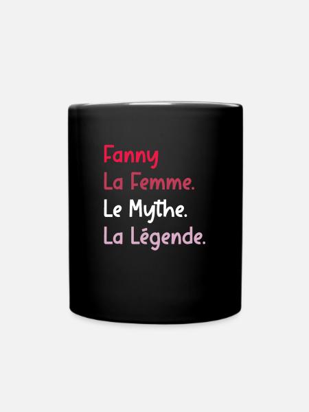 La femme le mythe la légende fanny - Mug uni - noir