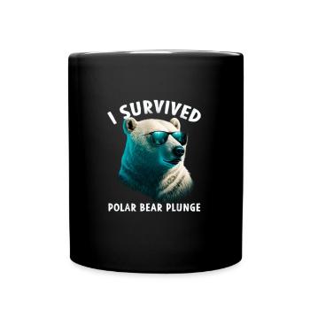 I Survived Polar Bear Plunge - Full Colour Mug - black - Front