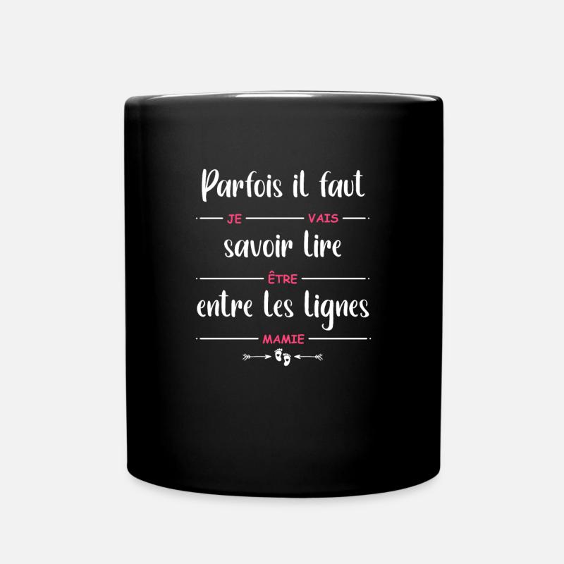 je vais être mamie - Mug uni - noir