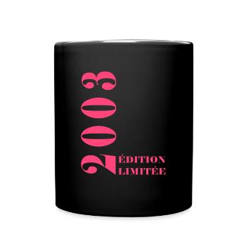 Edition limitée 2003 - Mug uni - noir - Devant