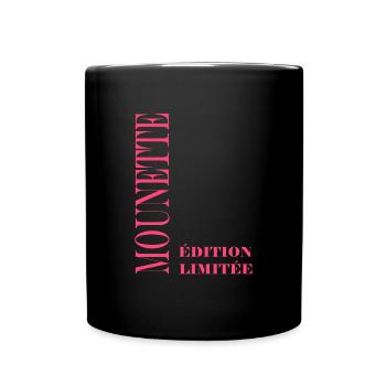 mounette - Mug uni - noir - Devant
