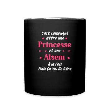 atsem - Mug uni - noir - Devant