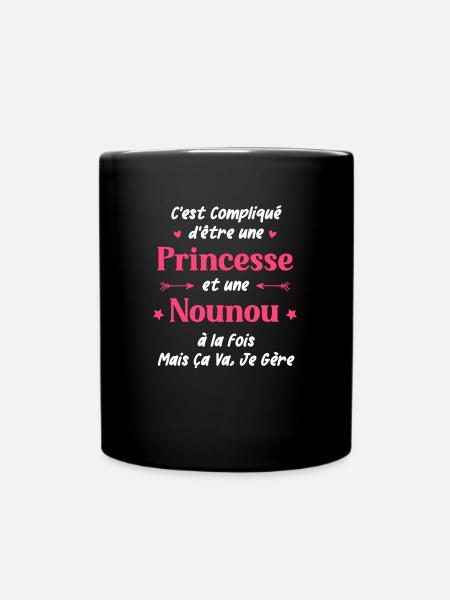 Nounou - Mug uni - noir