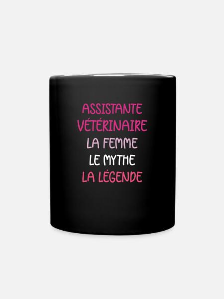 assistante veterinaire - Mug uni - noir