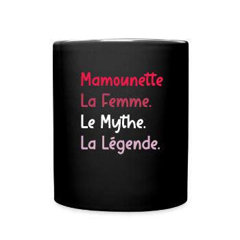mamounette - Mug uni - noir - Devant