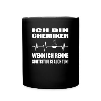 Chemie - Tasse einfarbig - Schwarz - Vorne