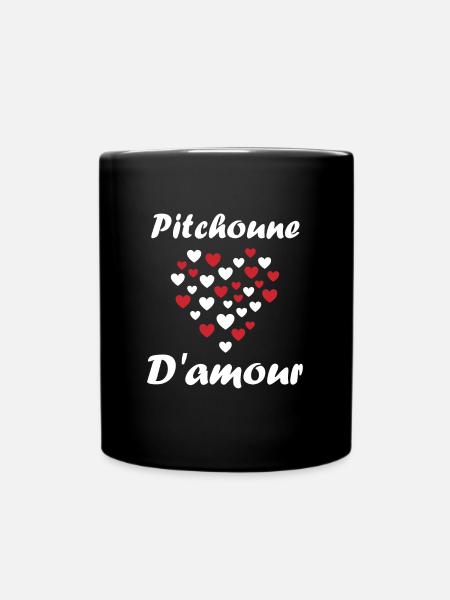 Pitchoune - Mug uni - noir