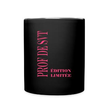 Professeur de svt - Mug uni - noir - Devant
