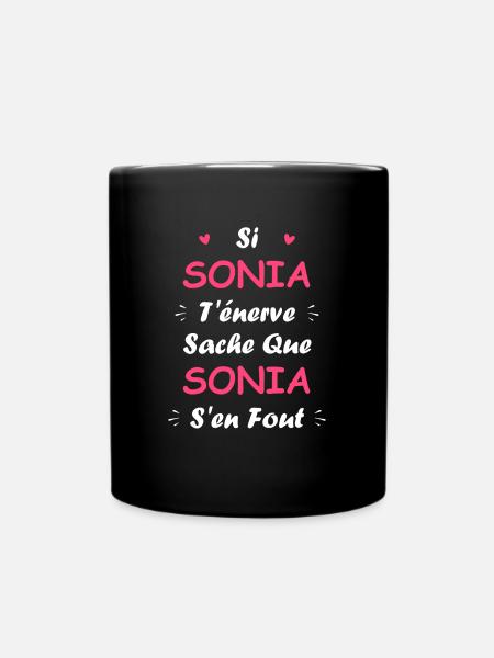 Sonia - Mug uni - noir