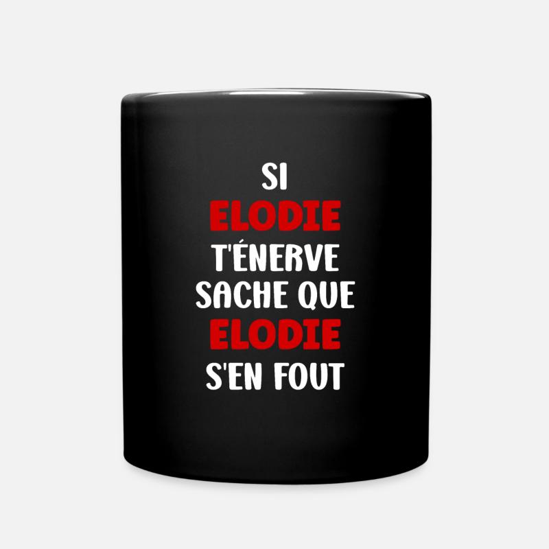 Elodie - Mug uni - noir