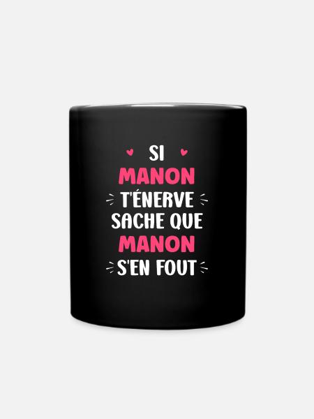 manon 2 - Mug uni - noir