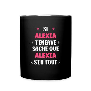 alexia 4 - Mug uni - noir - Devant