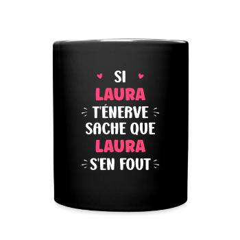 laura 4 - Mug uni - noir - Devant