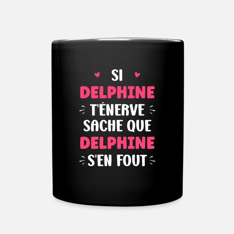 Delphine - Mug uni - noir