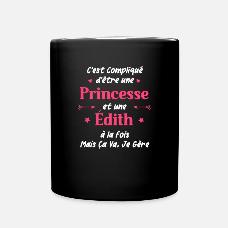 edith2 - Mug uni - noir