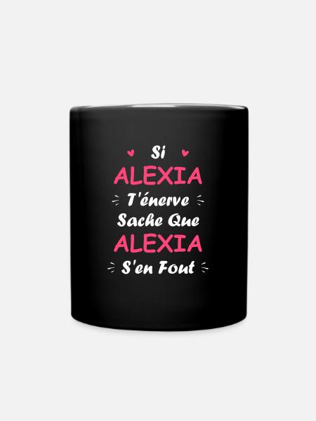 alexia - Mug uni - noir