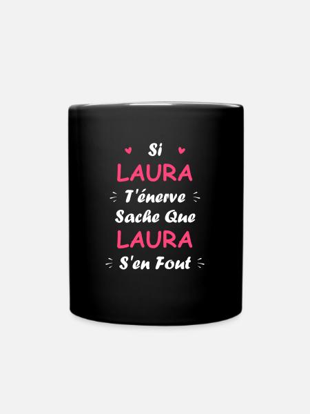 laura - Mug uni - noir