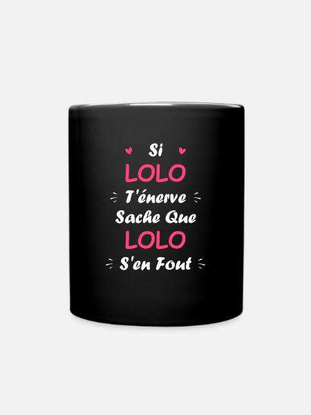 lolo - Mug uni - noir