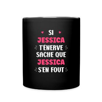 Jessica - Mug uni - noir - Devant