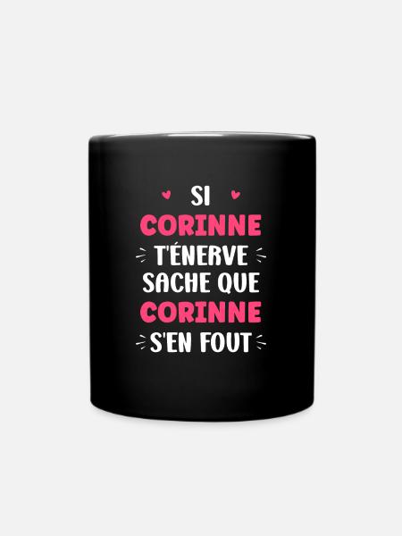 Corinne - Mug uni - noir