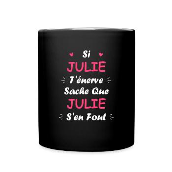 julie - Mug uni - noir - Devant