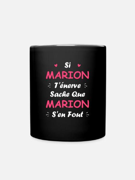 Marion - Mug uni - noir