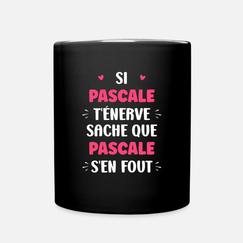 Pascale - Mug uni - noir
