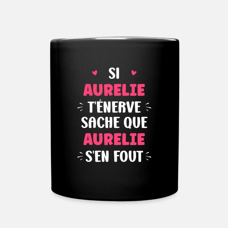 Aurelie - Mug uni - noir